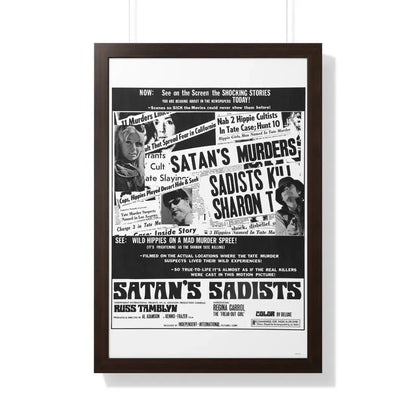 SATAN'S SADISTS 1969 - Framed Movie Poster - The Sticker Space