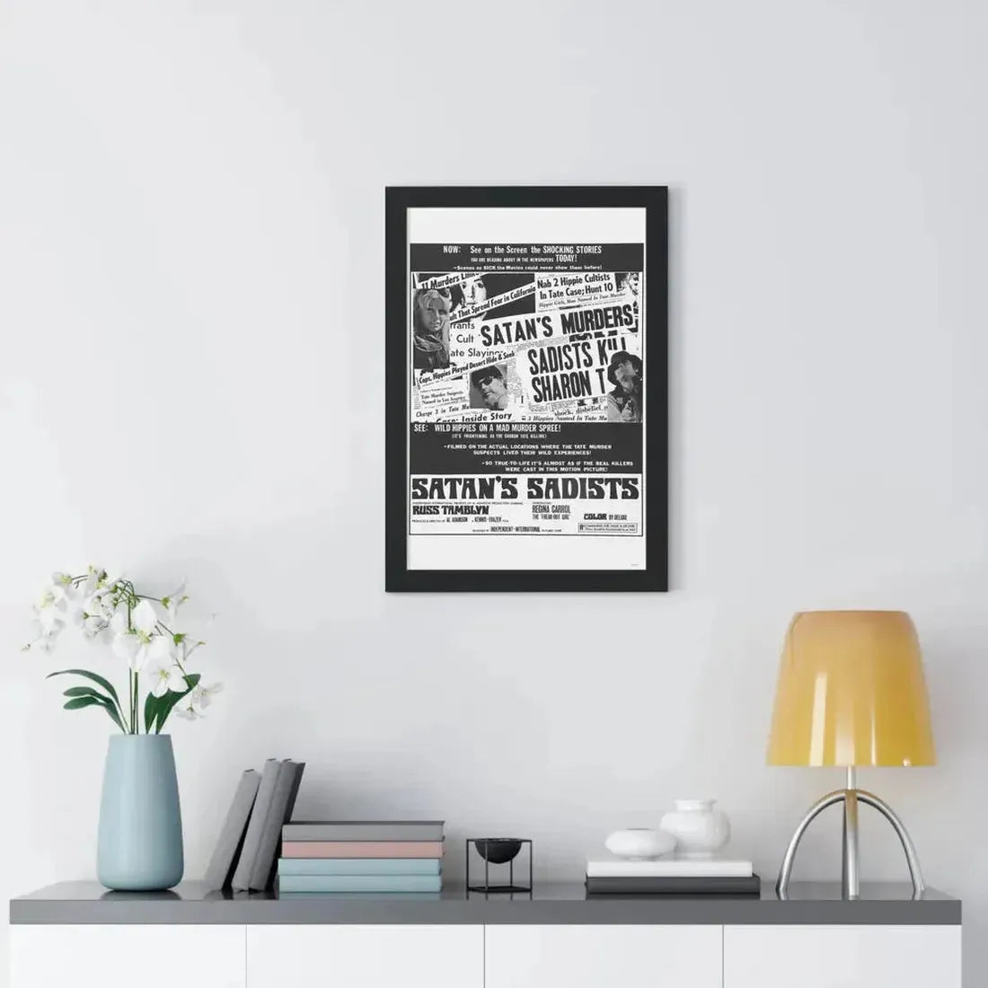 SATAN'S SADISTS 1969 - Framed Movie Poster - The Sticker Space