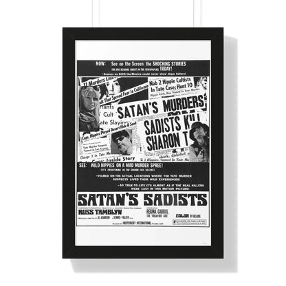 SATAN'S SADISTS 1969 - Framed Movie Poster - The Sticker Space