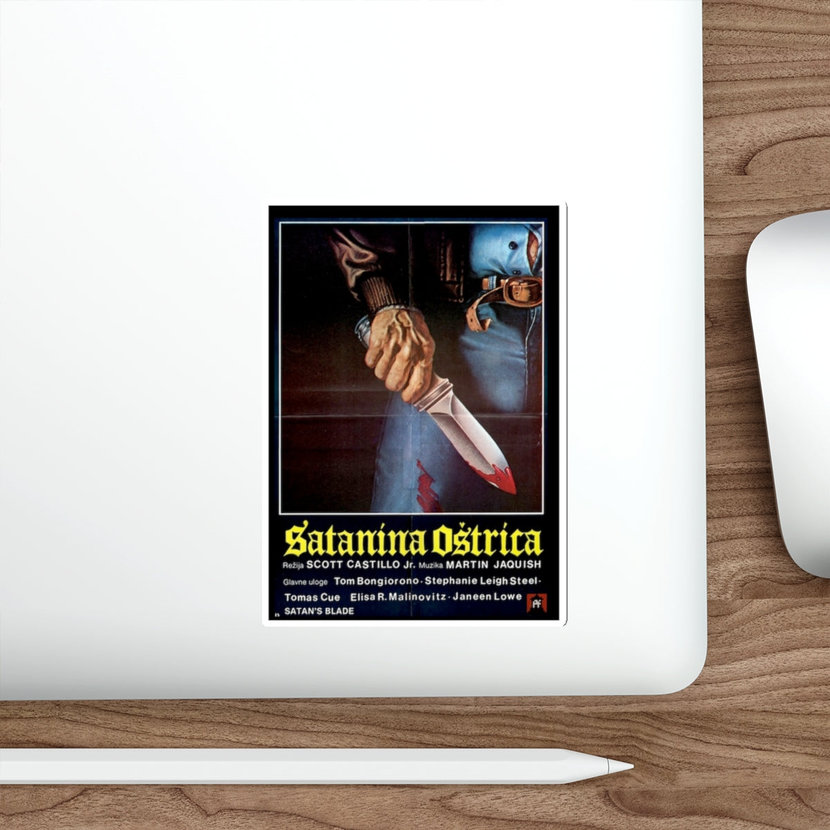 SATAN'S BLADE 1984 Movie Poster STICKER Vinyl Die-Cut Decal-The Sticker Space