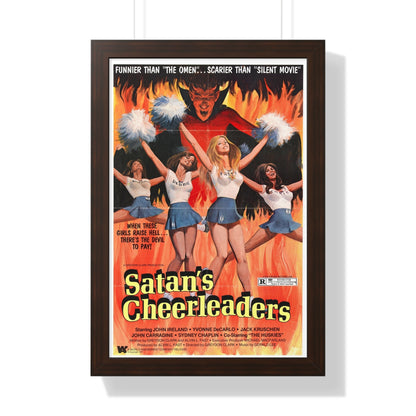 SATAN'S CHEERLEADERS 1977 - Framed Movie Poster-16″ x 24″-The Sticker Space