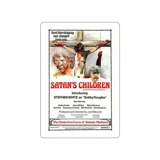 SATAN'S CHILDREN 1975 Movie Poster STICKER Vinyl Die-Cut Decal-White-The Sticker Space
