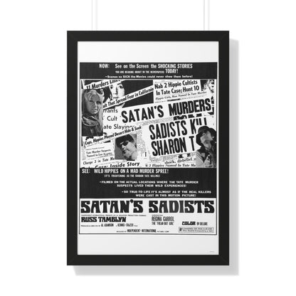 SATAN'S SADISTS 1969 - Framed Movie Poster-20" x 30"-The Sticker Space