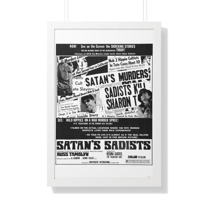 SATAN'S SADISTS 1969 - Framed Movie Poster-20" x 30"-The Sticker Space