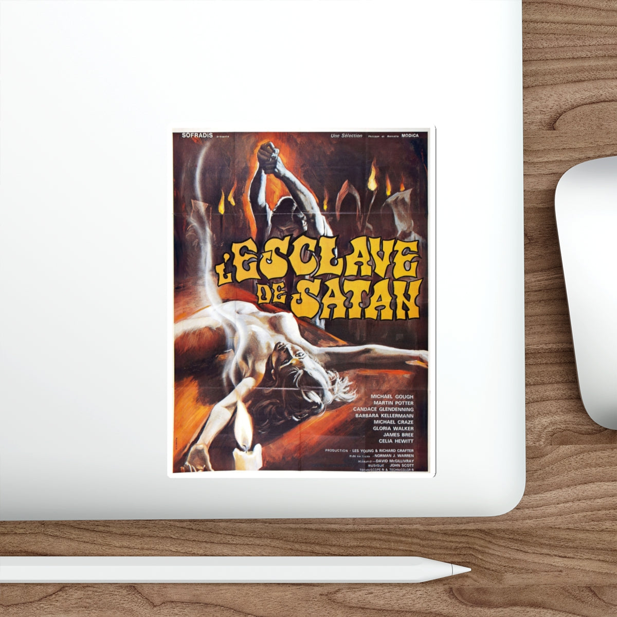 SATAN'S SLAVE (2) 1976 Movie Poster STICKER Vinyl Die-Cut Decal-The Sticker Space