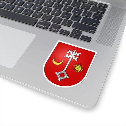 Satigny-coat of arms (Switzerland) (Coat of Arms) STICKER Vinyl Kiss-Cut Decal - The Sticker Space