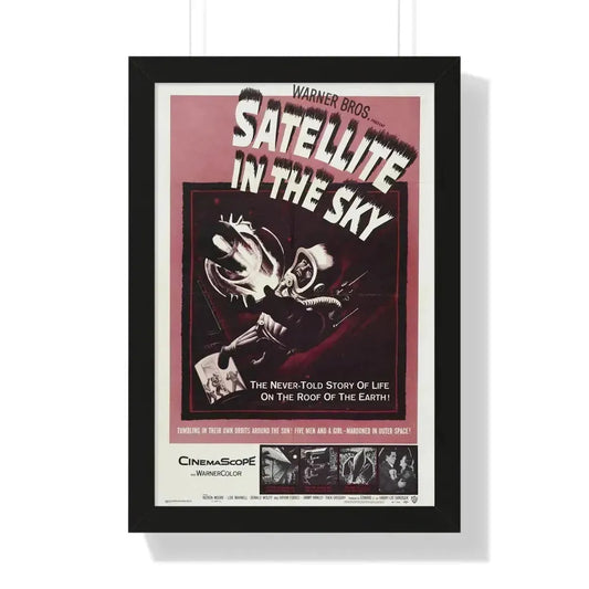 SATTELITE IN THE SKY 1956 - Framed Movie Poster 16″ x 24″ Black - The Sticker Space