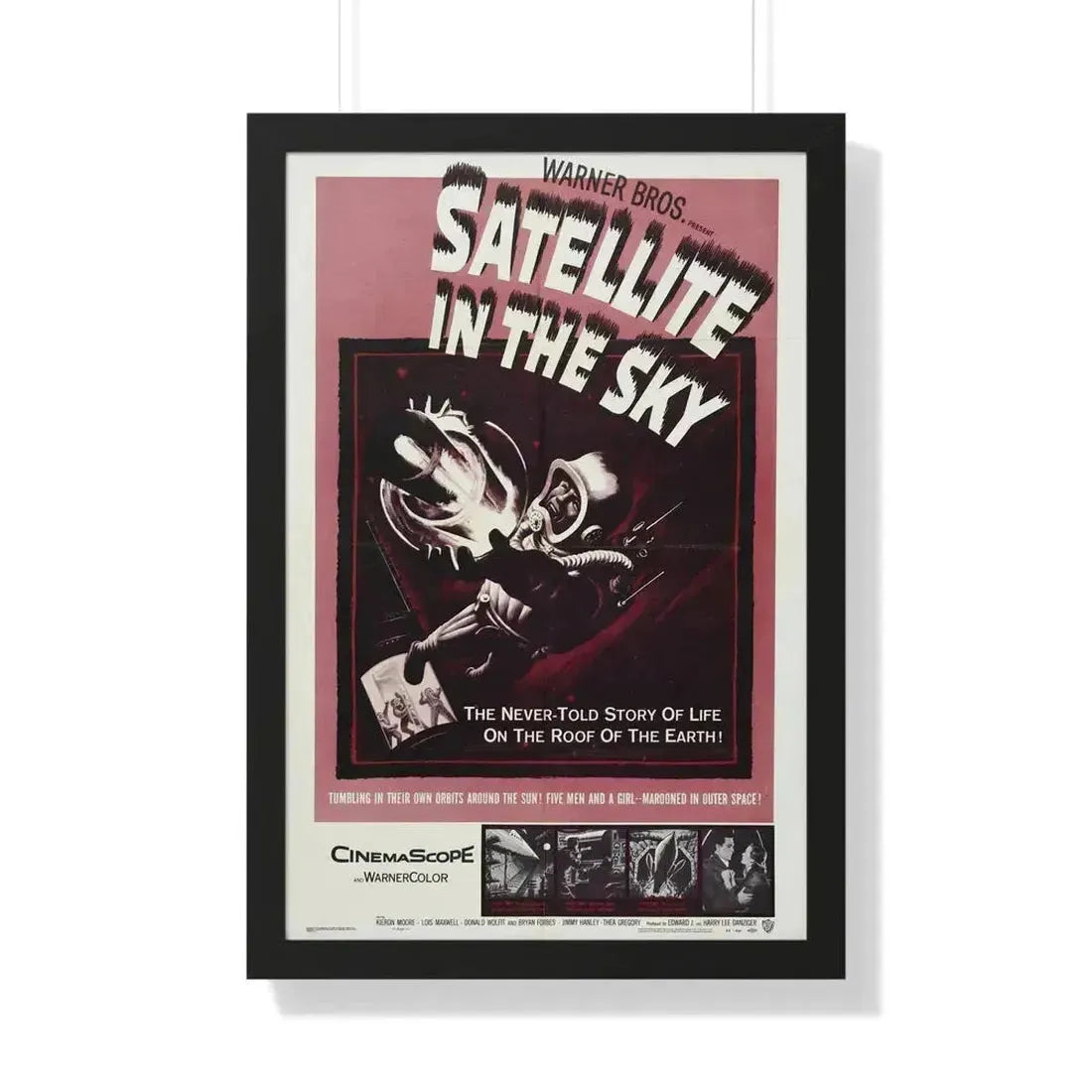 SATTELITE IN THE SKY 1956 - Framed Movie Poster 20" x 30" Black - The Sticker Space