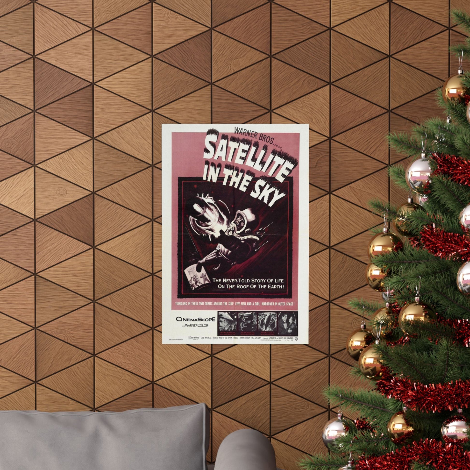 SATTELITE IN THE SKY 1956 - Paper Movie Poster-The Sticker Space