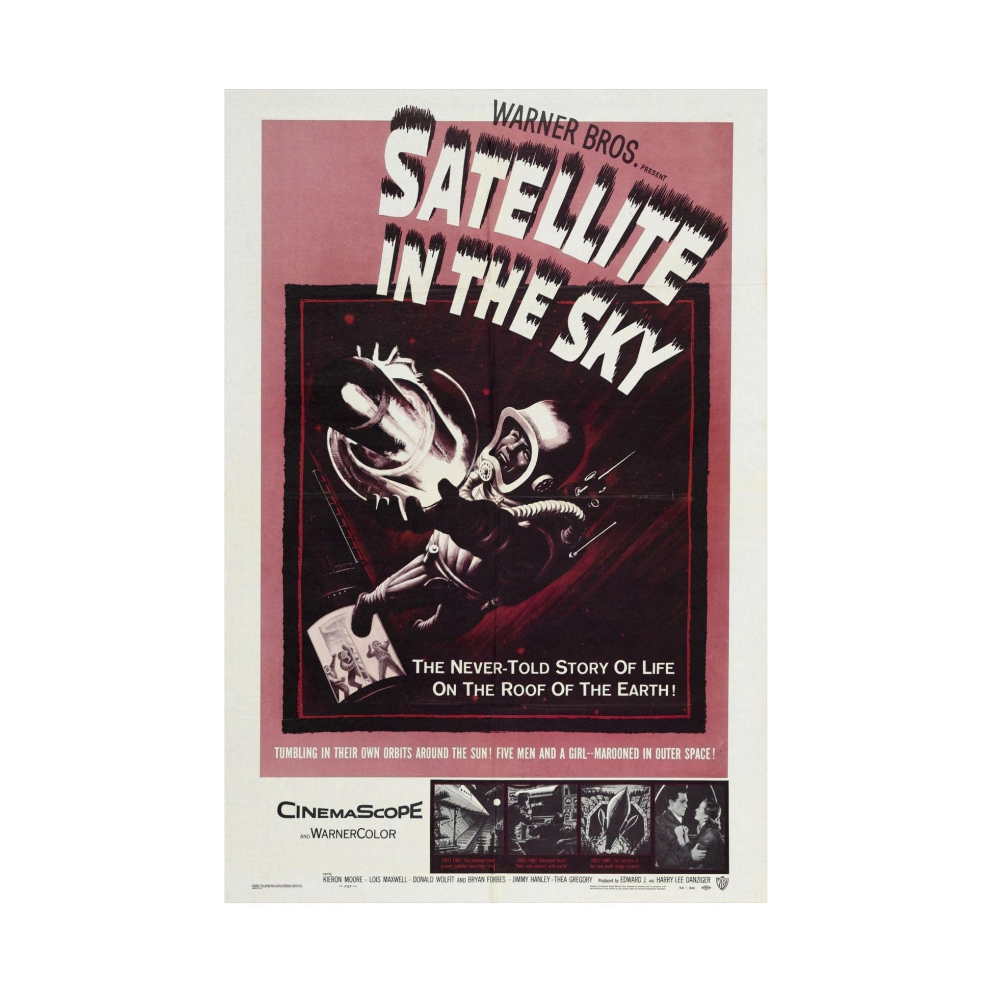 SATTELITE IN THE SKY 1956 - Paper Movie Poster-The Sticker Space