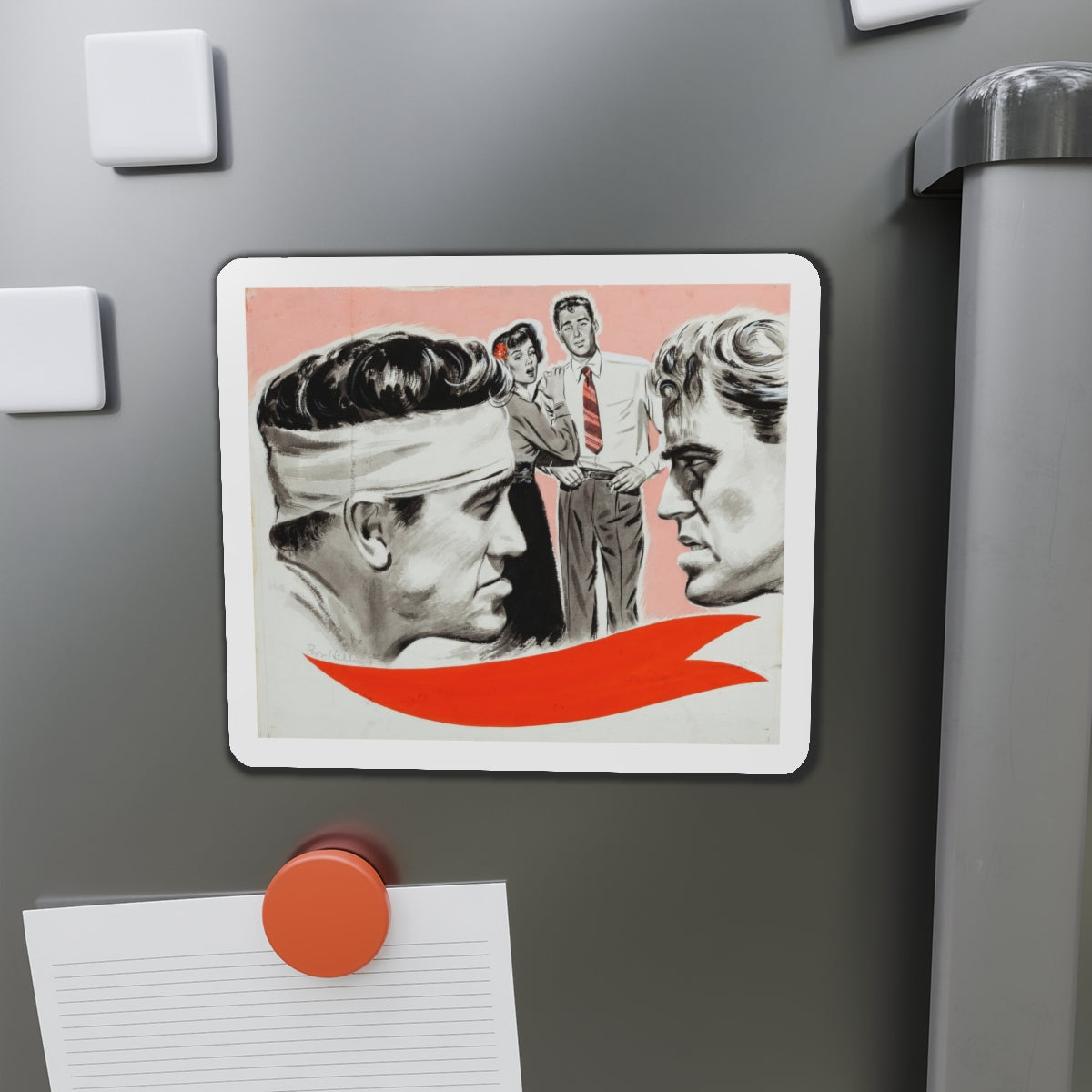 Saturday Home Magazine Illustration (King Features Syndicate, 1948) (Magazine Illustration) Refrigerator Magnet-The Sticker Space