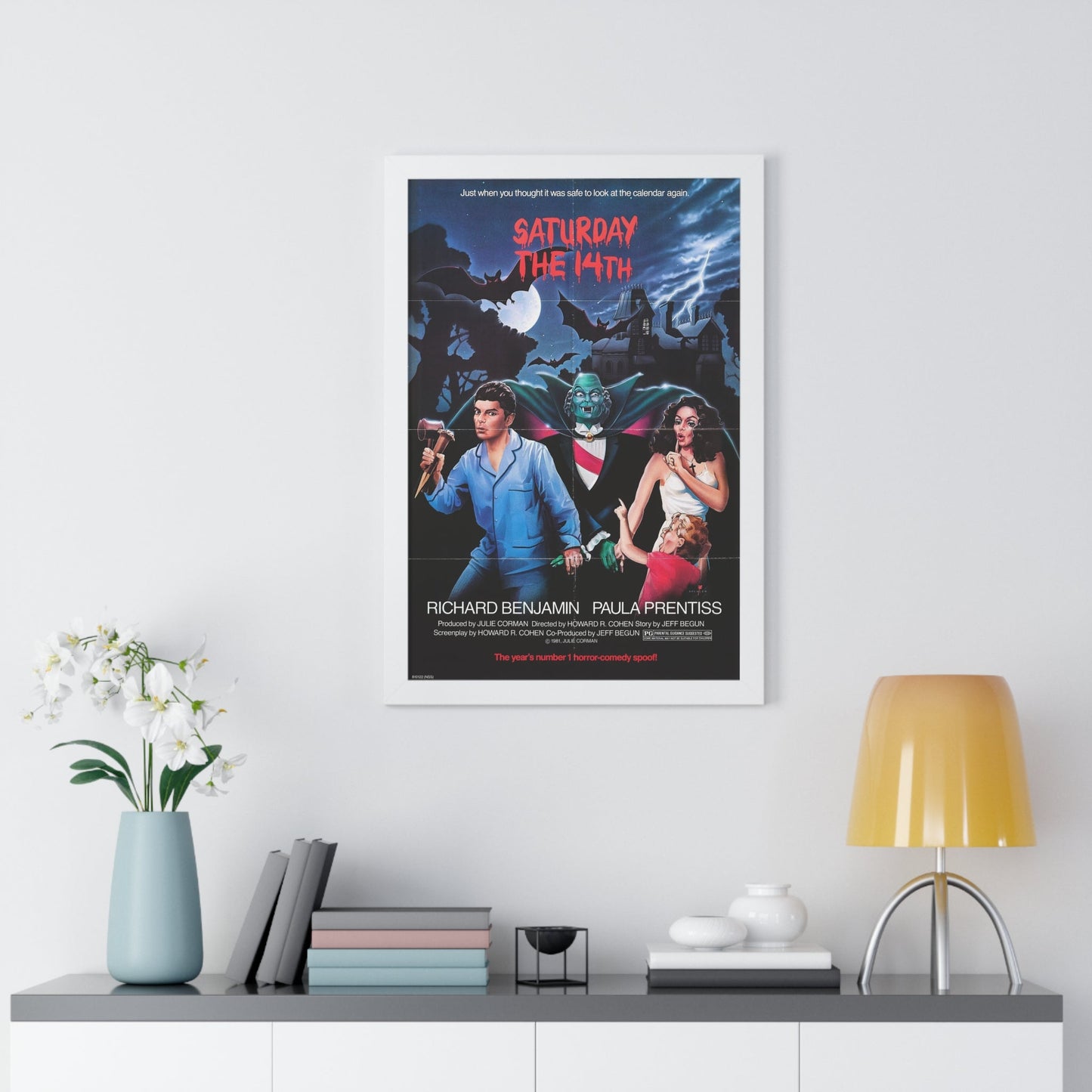 SATURDAY THE 14TH 1981 - Framed Movie Poster-The Sticker Space