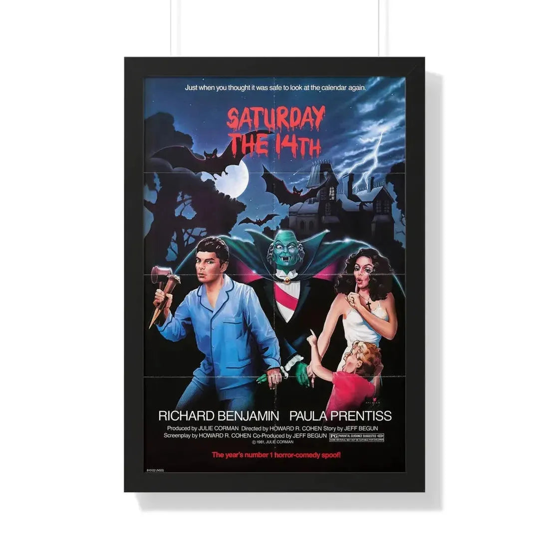 SATURDAY THE 14TH 1981 - Framed Movie Poster - The Sticker Space