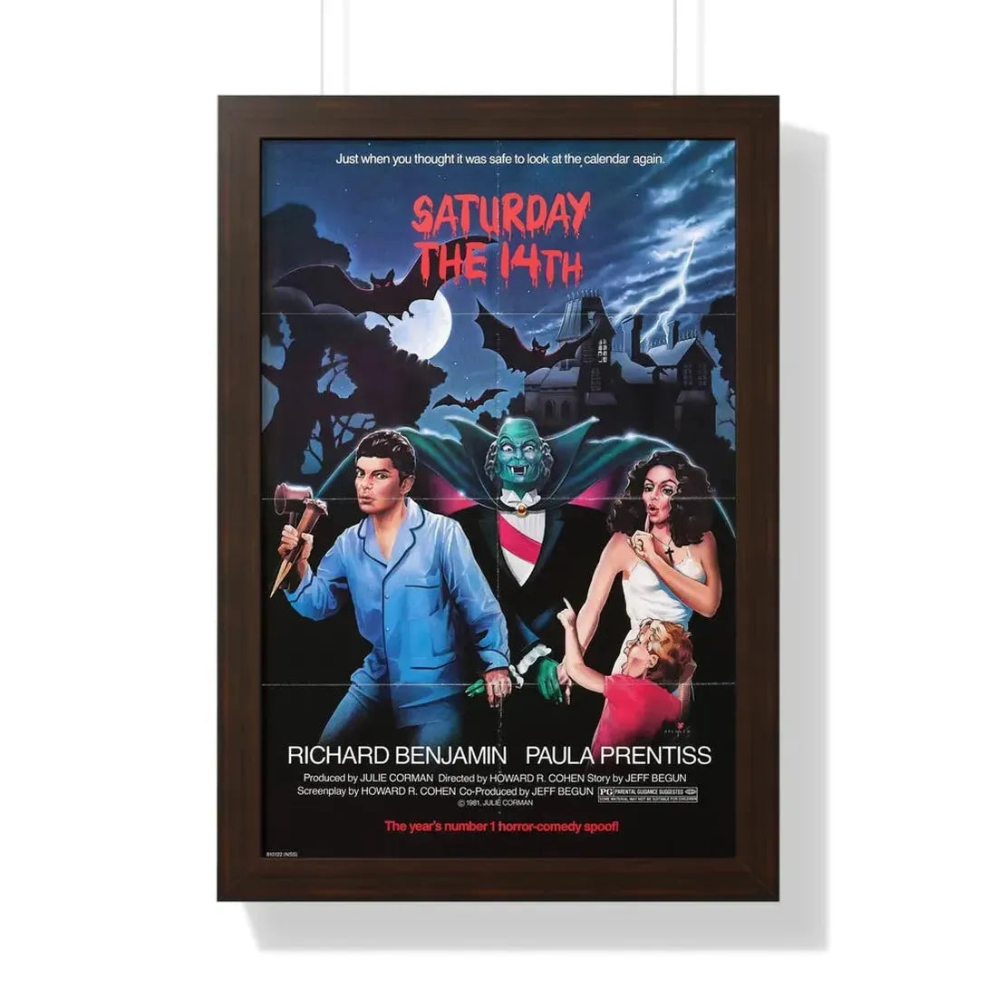 SATURDAY THE 14TH 1981 - Framed Movie Poster - The Sticker Space