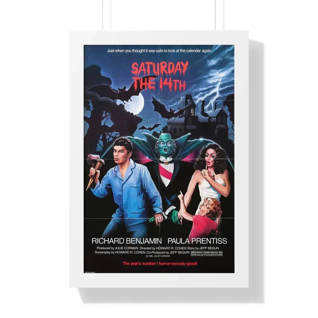SATURDAY THE 14TH 1981 - Framed Movie Poster - The Sticker Space