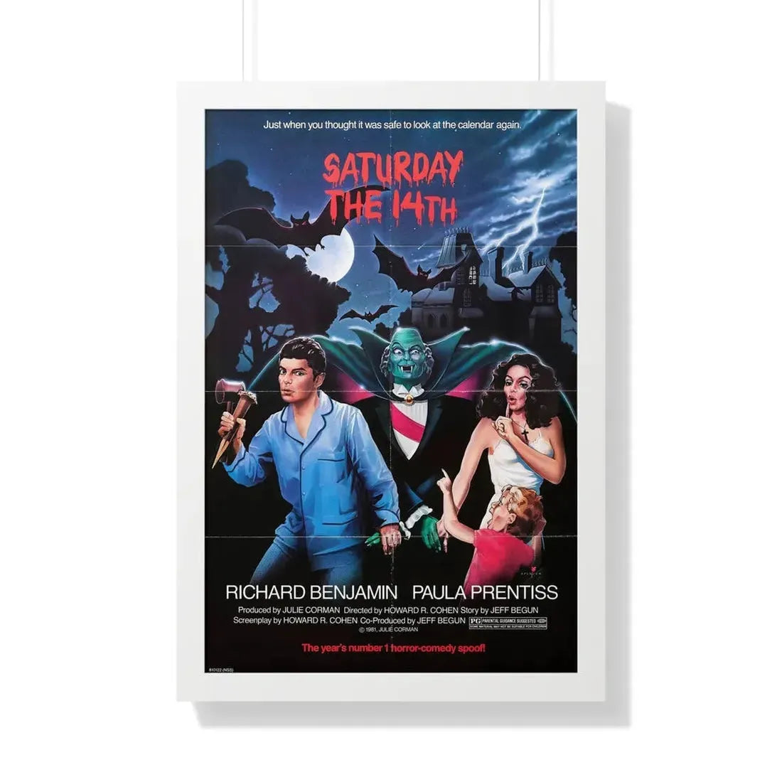SATURDAY THE 14TH 1981 - Framed Movie Poster - The Sticker Space