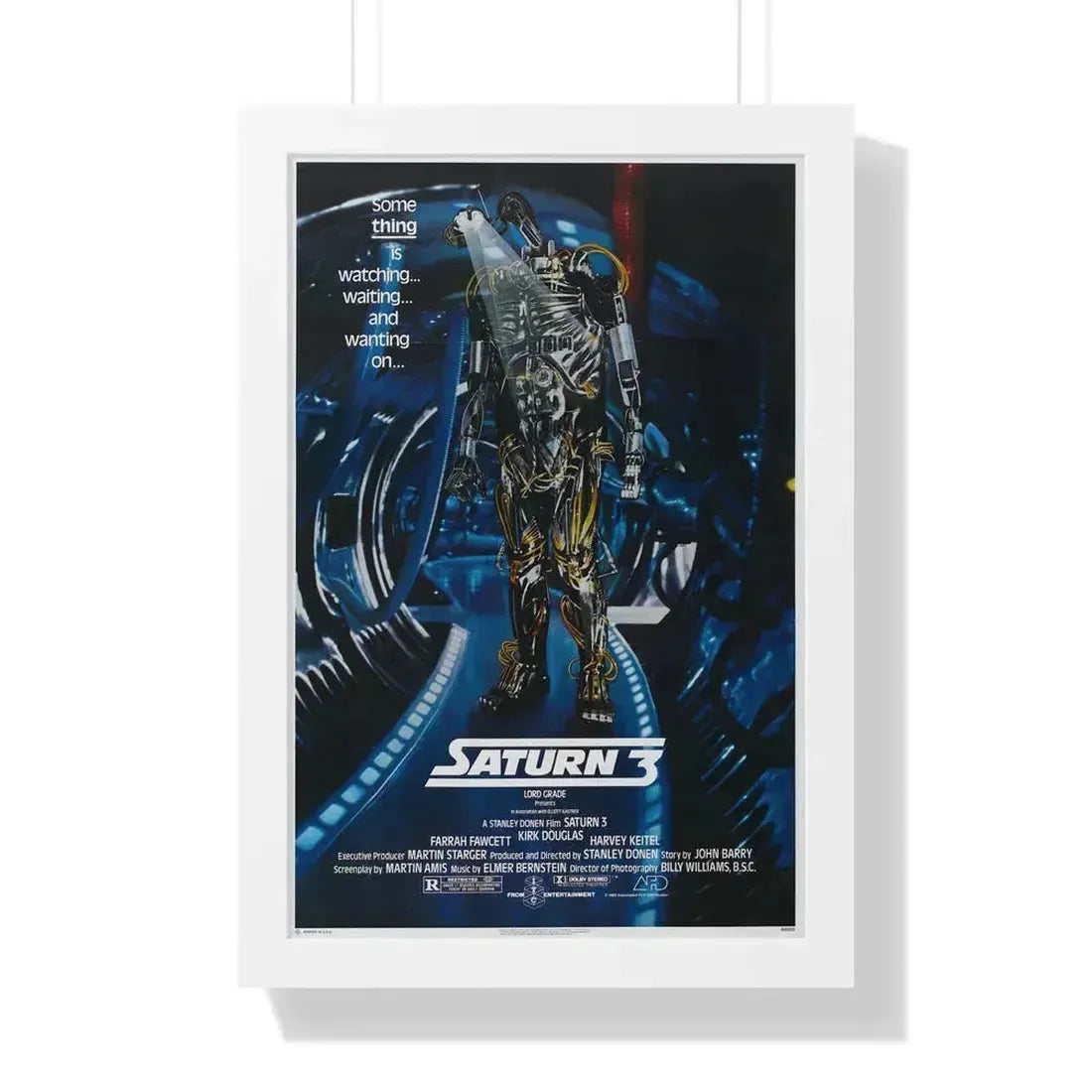 SATURN 3 1980 - Framed Movie Poster 16″ x 24″ White - The Sticker Space
