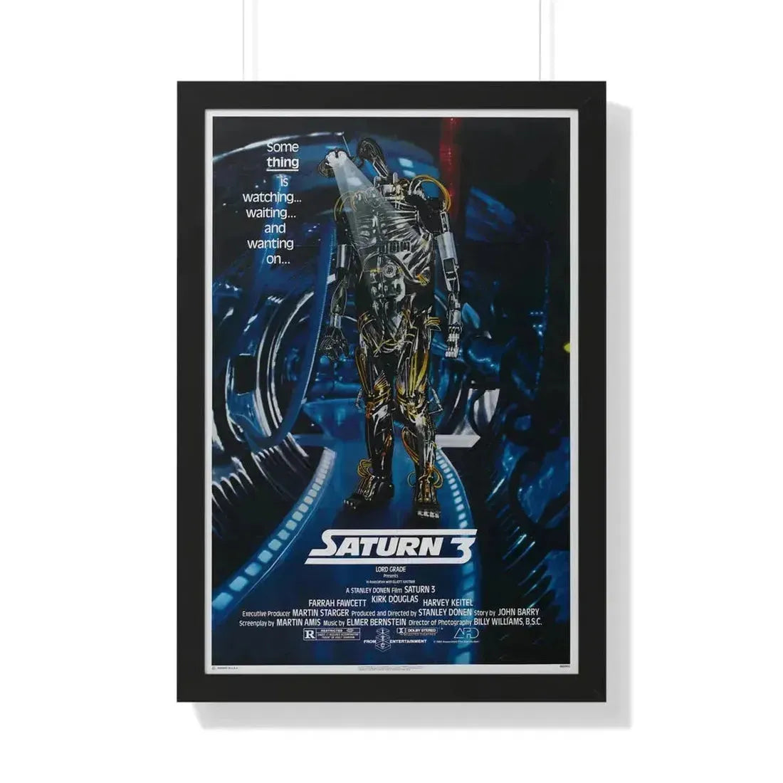SATURN 3 1980 - Framed Movie Poster 20" x 30" Black - The Sticker Space