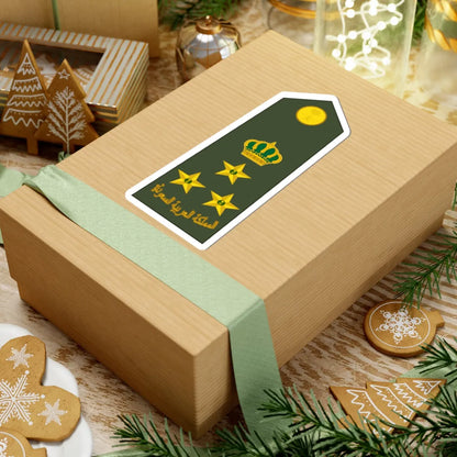 Saudi Arabia Army OF 6 (Saudi Arabia) (Military Rank) STICKER Vinyl Kiss-Cut Decal - The Sticker Space