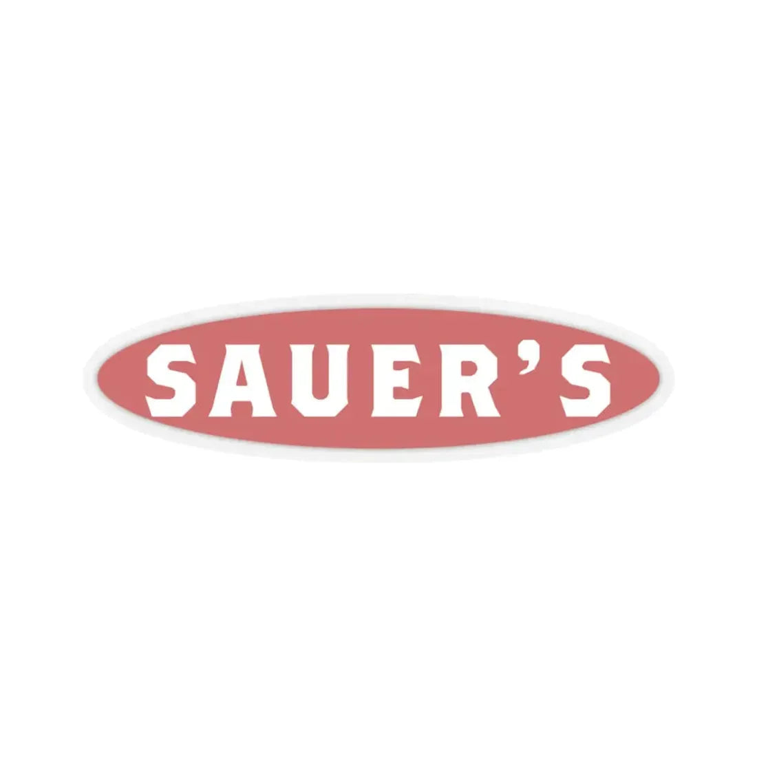 Sauer's (Logo) STICKER Vinyl Kiss-Cut Decal 3 Inch Transparent - The Sticker Space