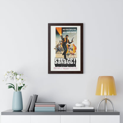 SAVAGE 1973 - Framed Movie Poster-The Sticker Space