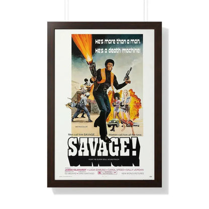 SAVAGE 1973 - Framed Movie Poster - The Sticker Space