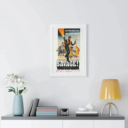SAVAGE 1973 - Framed Movie Poster - The Sticker Space