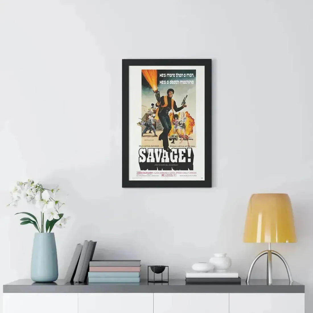 SAVAGE 1973 - Framed Movie Poster - The Sticker Space