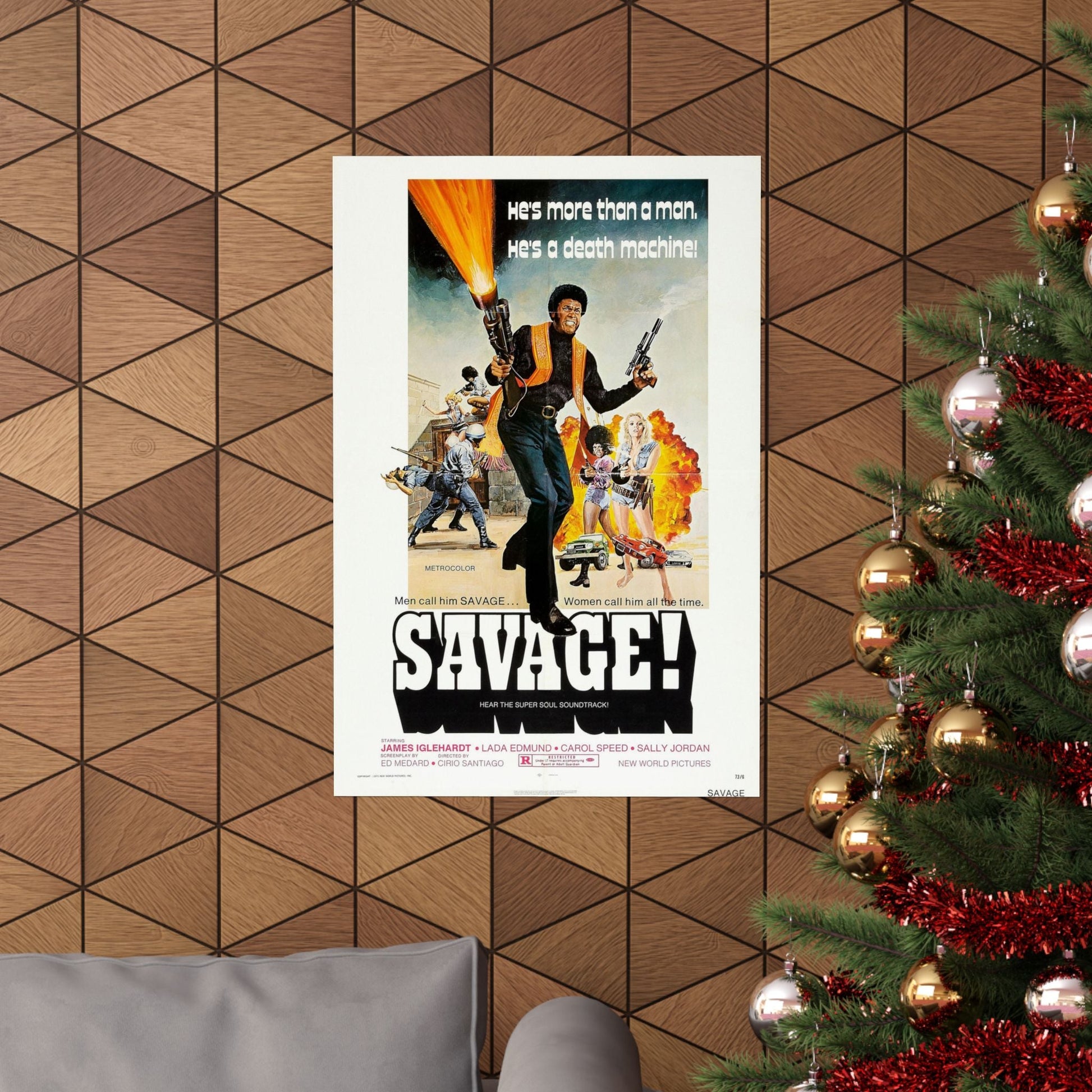 SAVAGE 1973 - Paper Movie Poster-The Sticker Space