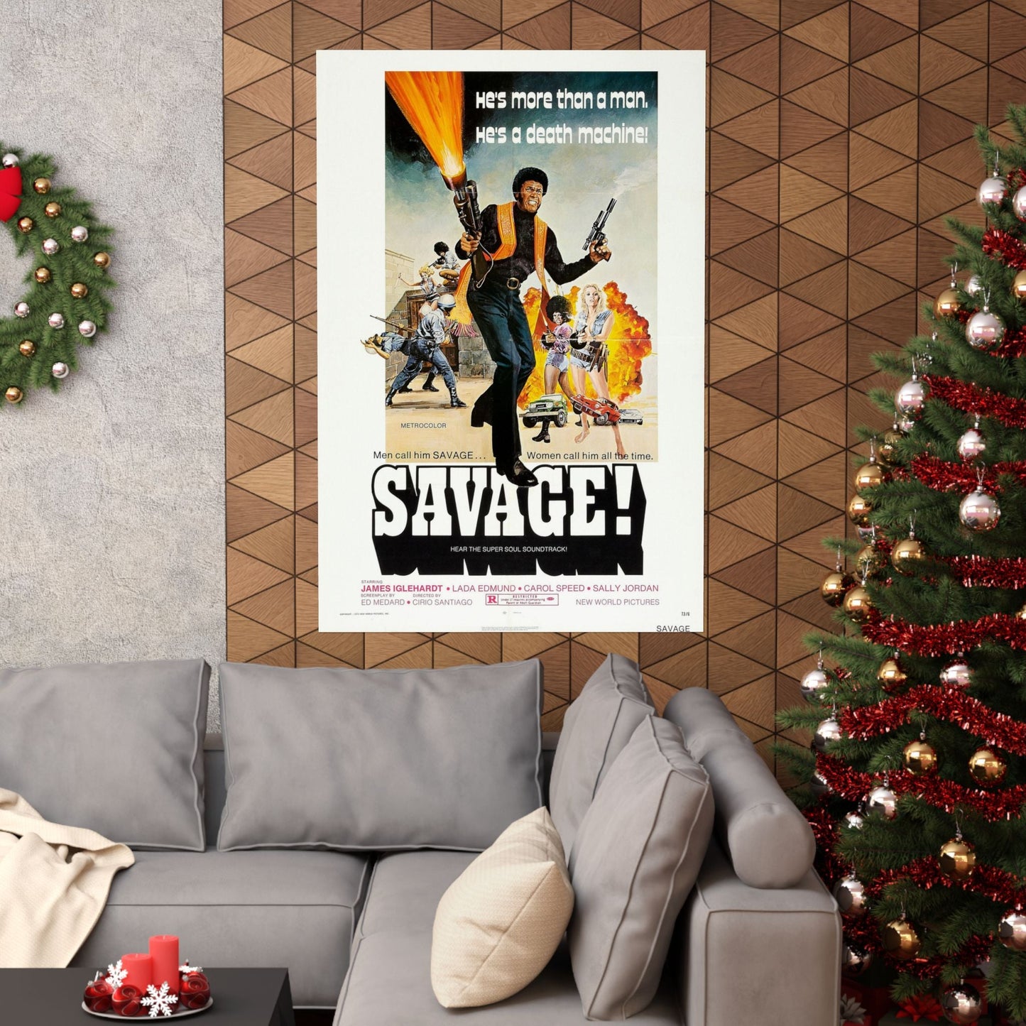 SAVAGE 1973 - Paper Movie Poster-The Sticker Space