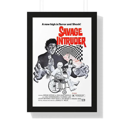 SAVAGE INTRUDER 1970 - Framed Movie Poster 16″ x 24″ Black - The Sticker Space