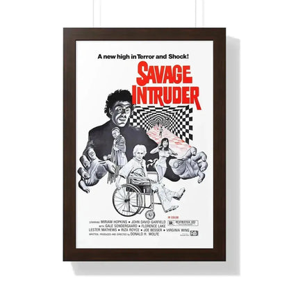 SAVAGE INTRUDER 1970 - Framed Movie Poster 16″ x 24″ Walnut - The Sticker Space