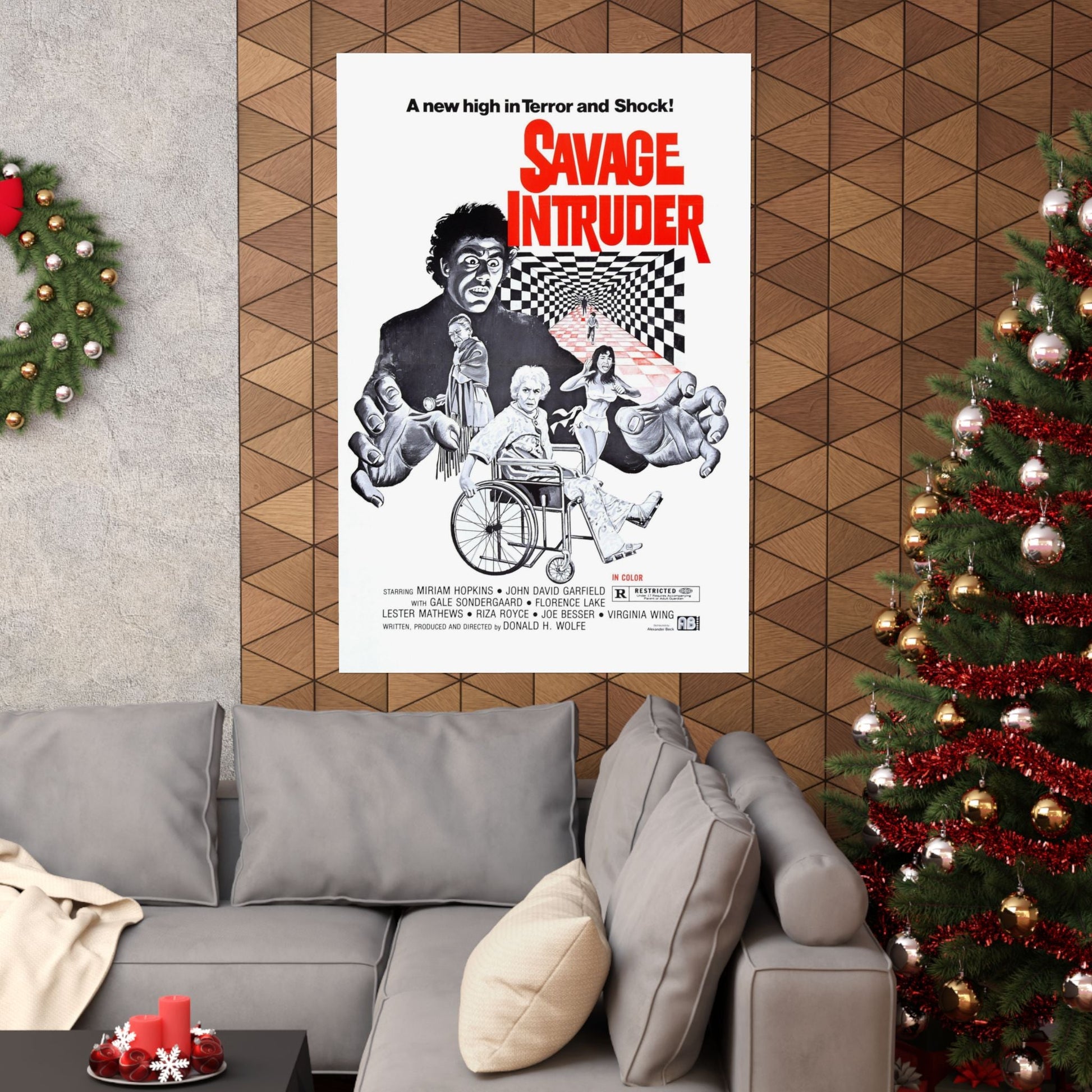 SAVAGE INTRUDER 1970 - Paper Movie Poster-The Sticker Space