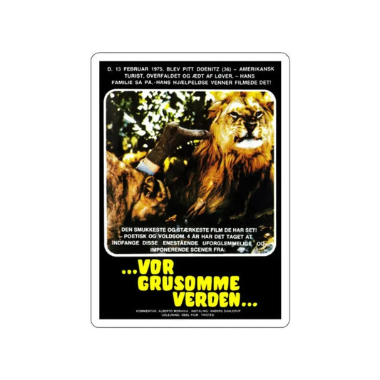 SAVAGE MAN SAVAGE BEAST (DANISH) 1975 Movie Poster STICKER Vinyl Die-Cut Decal 2 Inch - The Sticker Space