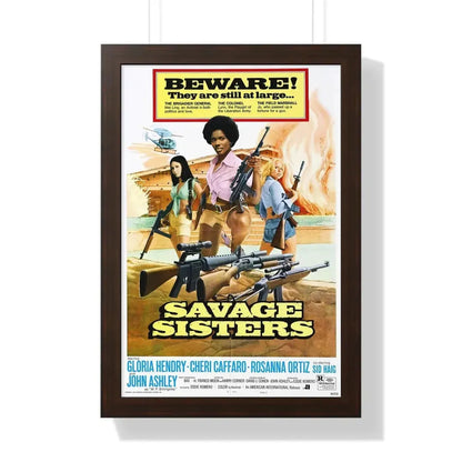 SAVAGE SISTERS (2) 1974 - Framed Movie Poster - The Sticker Space
