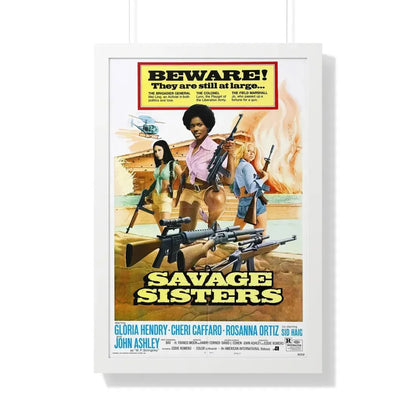 SAVAGE SISTERS (2) 1974 - Framed Movie Poster - The Sticker Space