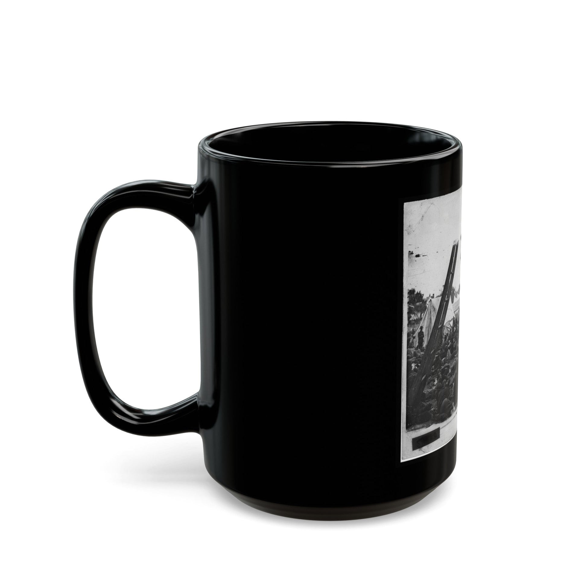 Savage Station, Va. Field Hospital After The Battle Of June 27 (U.S. Civil War) Black Coffee Mug-The Sticker Space