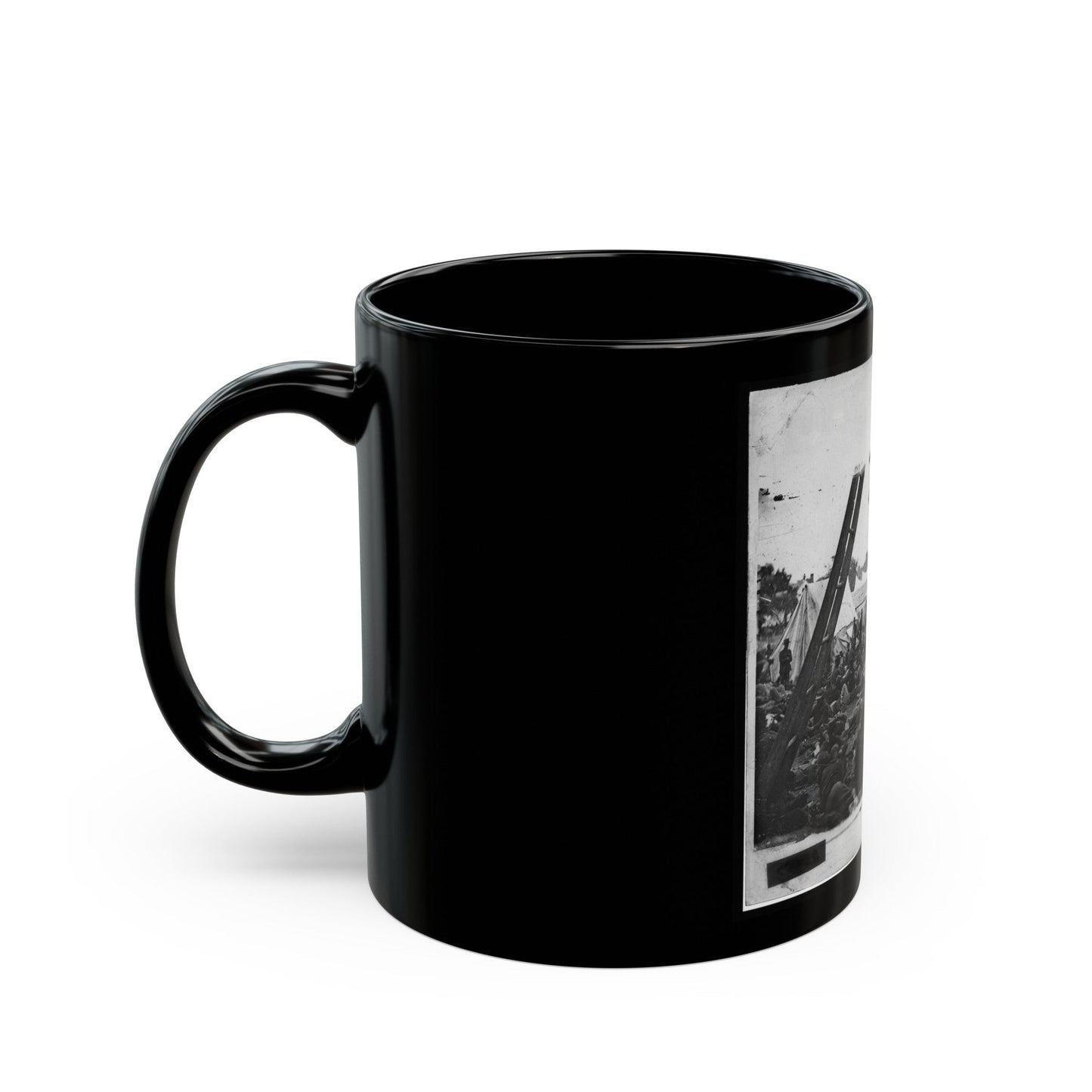 Savage Station, Va. Field Hospital After The Battle Of June 27 (U.S. Civil War) Black Coffee Mug-The Sticker Space