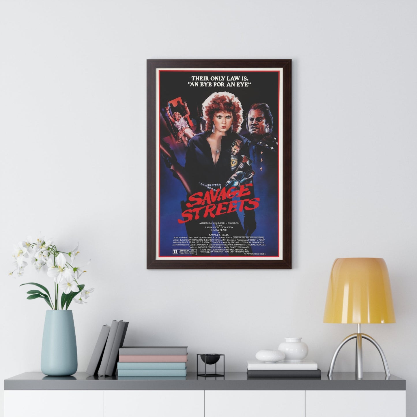 SAVAGE STREETS (3) 1984 - Framed Movie Poster-The Sticker Space