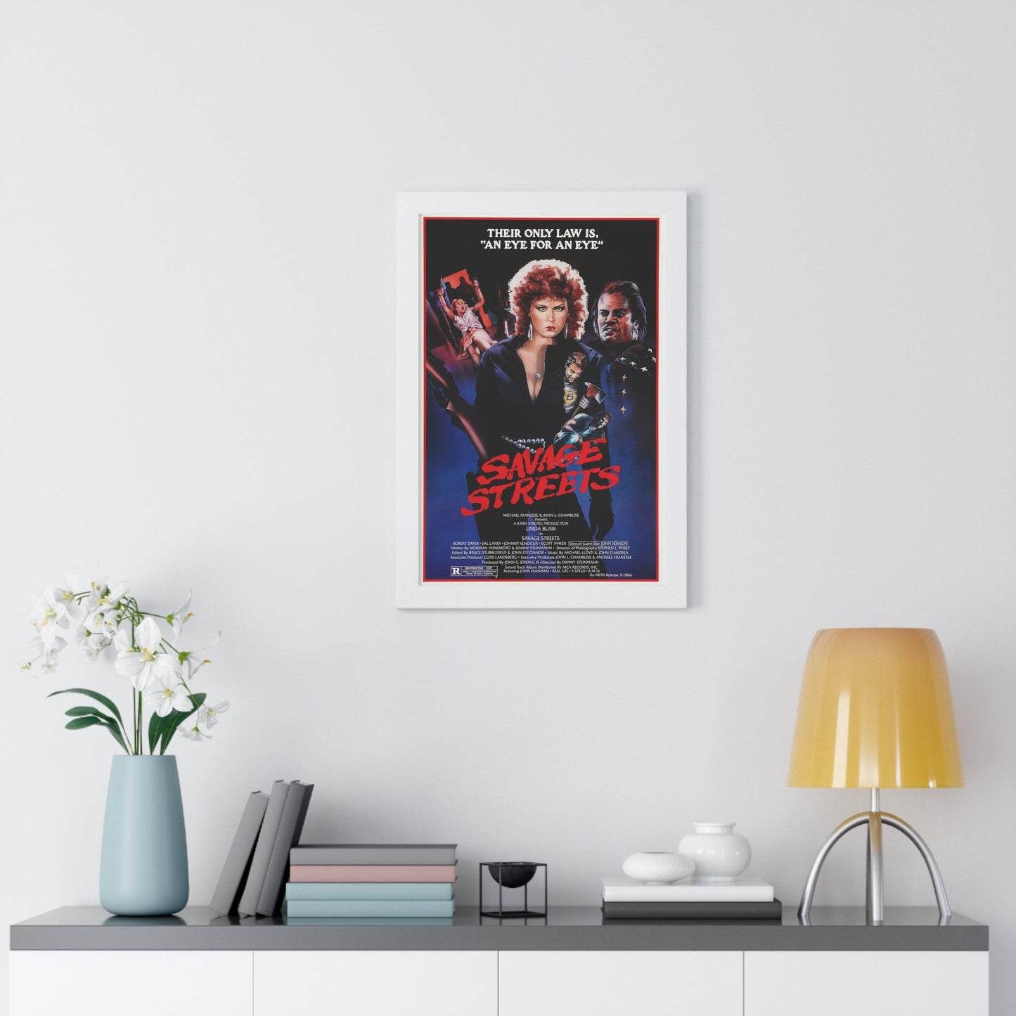 SAVAGE STREETS (3) 1984 - Framed Movie Poster-The Sticker Space