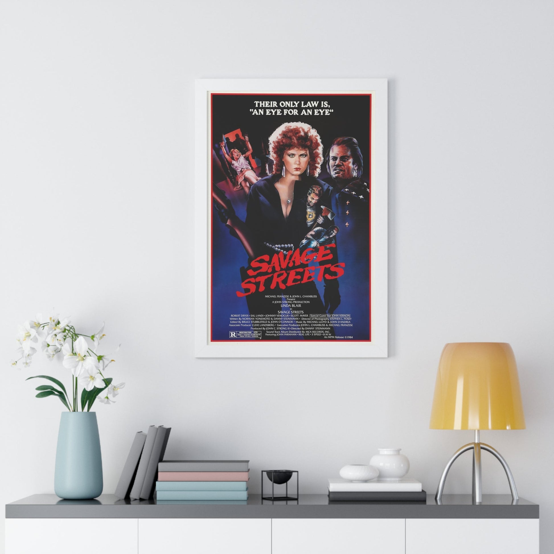 SAVAGE STREETS (3) 1984 - Framed Movie Poster-The Sticker Space