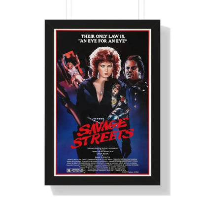 SAVAGE STREETS (3) 1984 - Framed Movie Poster - The Sticker Space
