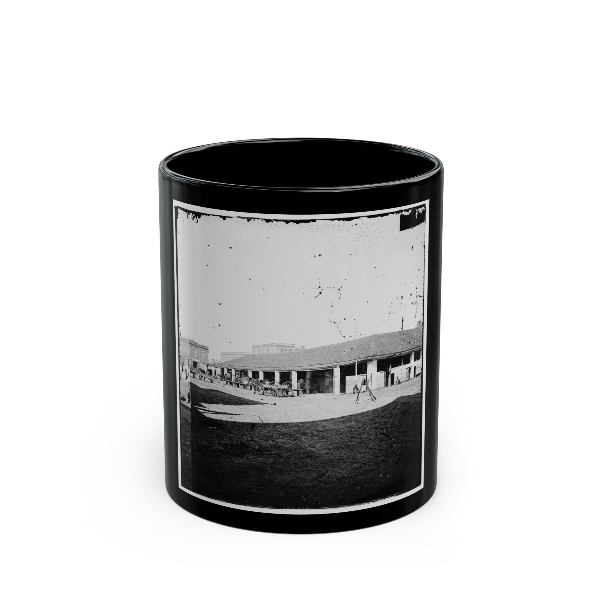 Savannah, Georgia (Vicinity). Market Place (U.S. Civil War) Black Coffee Mug-11oz-The Sticker Space