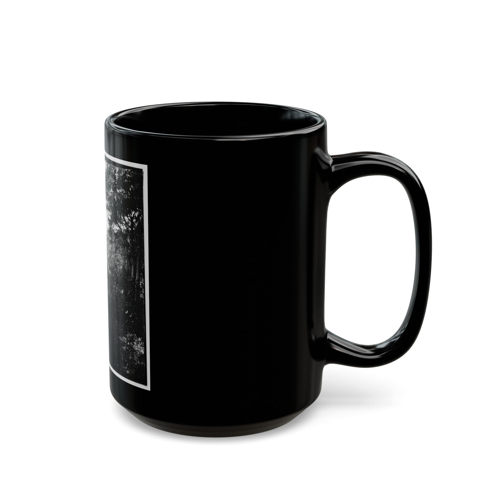 Savannah, Georgia. Bridge Over Stream (U.S. Civil War) Black Coffee Mug-The Sticker Space