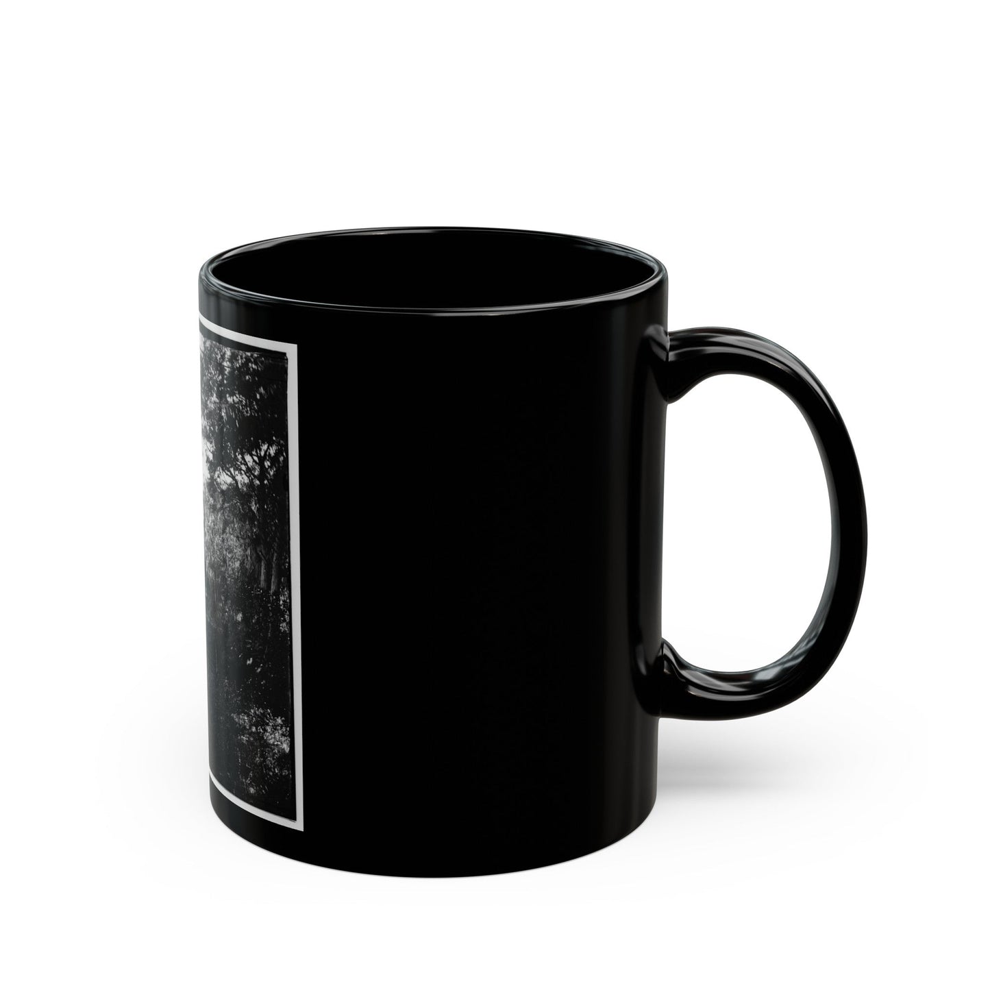 Savannah, Georgia. Bridge Over Stream (U.S. Civil War) Black Coffee Mug-The Sticker Space