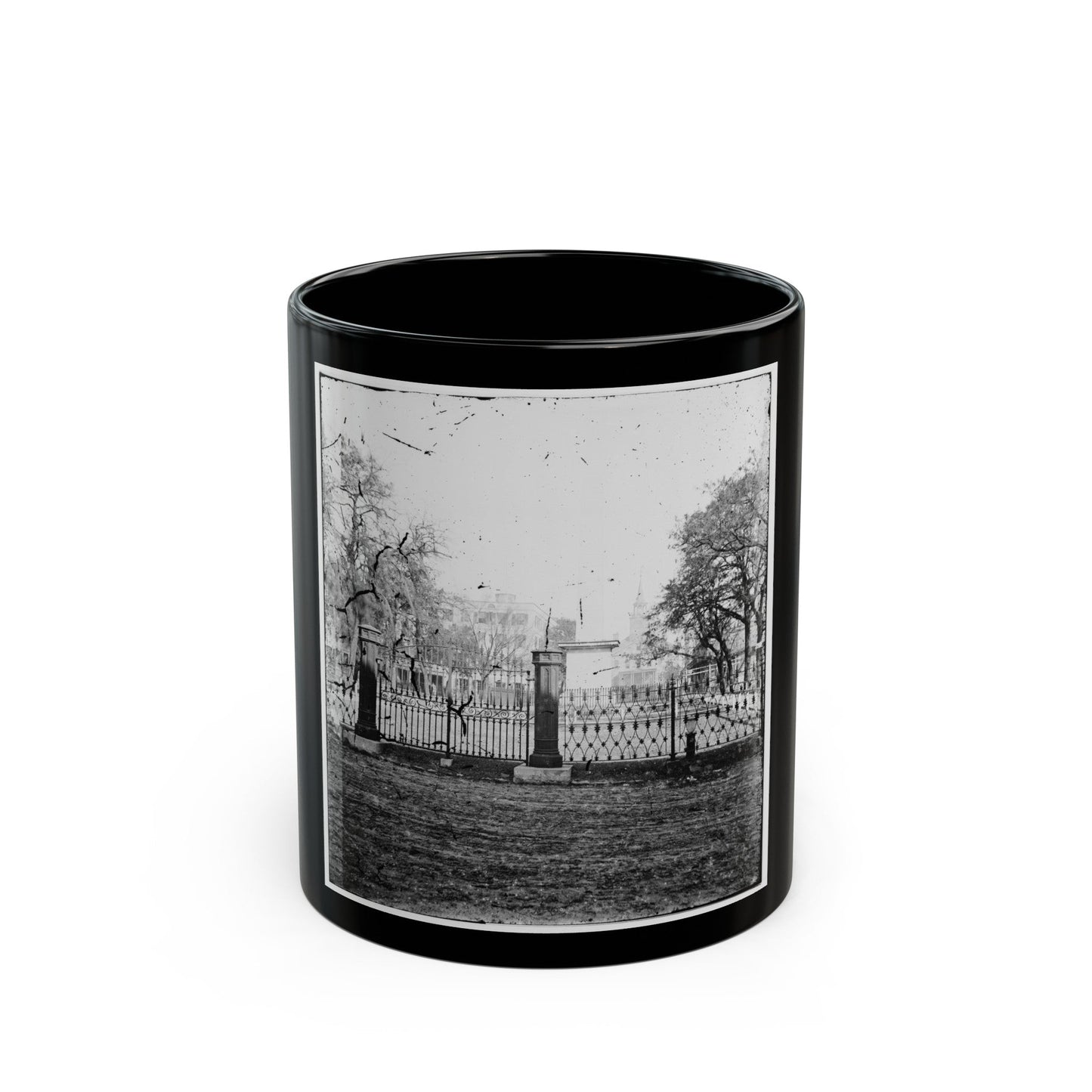 Savannah, Georgia. View (U.S. Civil War) Black Coffee Mug-11oz-The Sticker Space