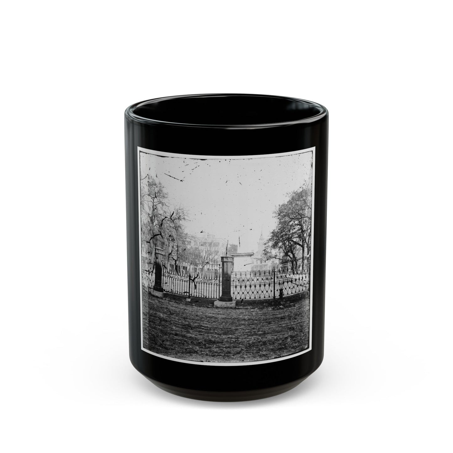 Savannah, Georgia. View (U.S. Civil War) Black Coffee Mug-15oz-The Sticker Space