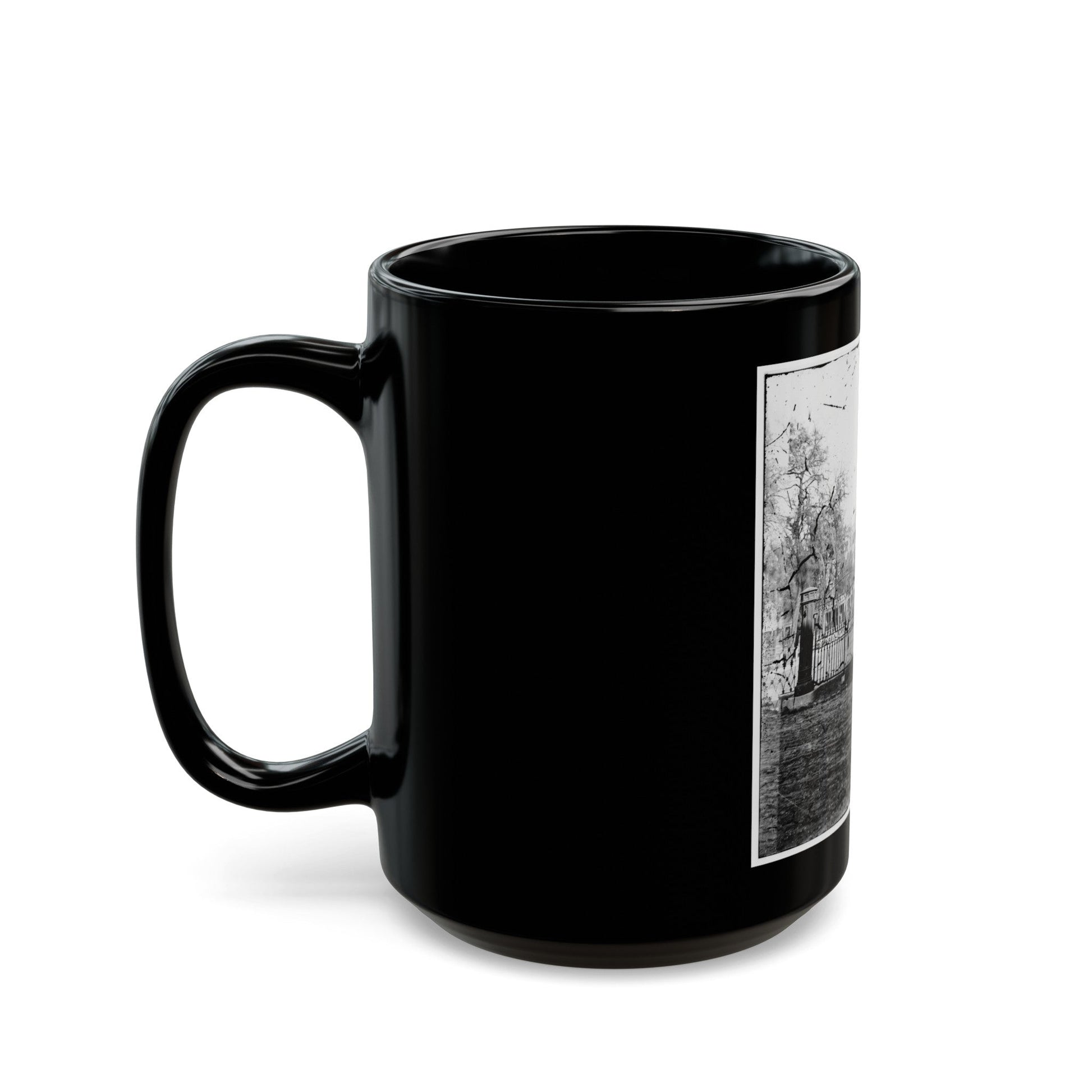 Savannah, Georgia. View (U.S. Civil War) Black Coffee Mug-The Sticker Space