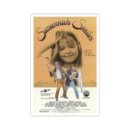 Savannah Smiles 1982 Movie Poster STICKER Vinyl Die-Cut Decal 3 Inch - The Sticker Space