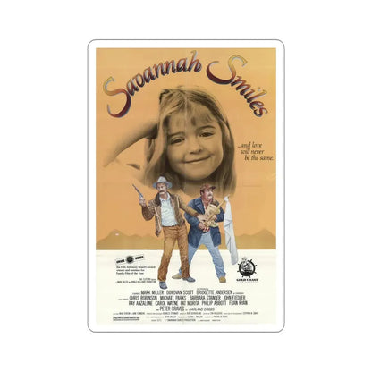 Savannah Smiles 1982 Movie Poster STICKER Vinyl Die-Cut Decal 5 Inch - The Sticker Space